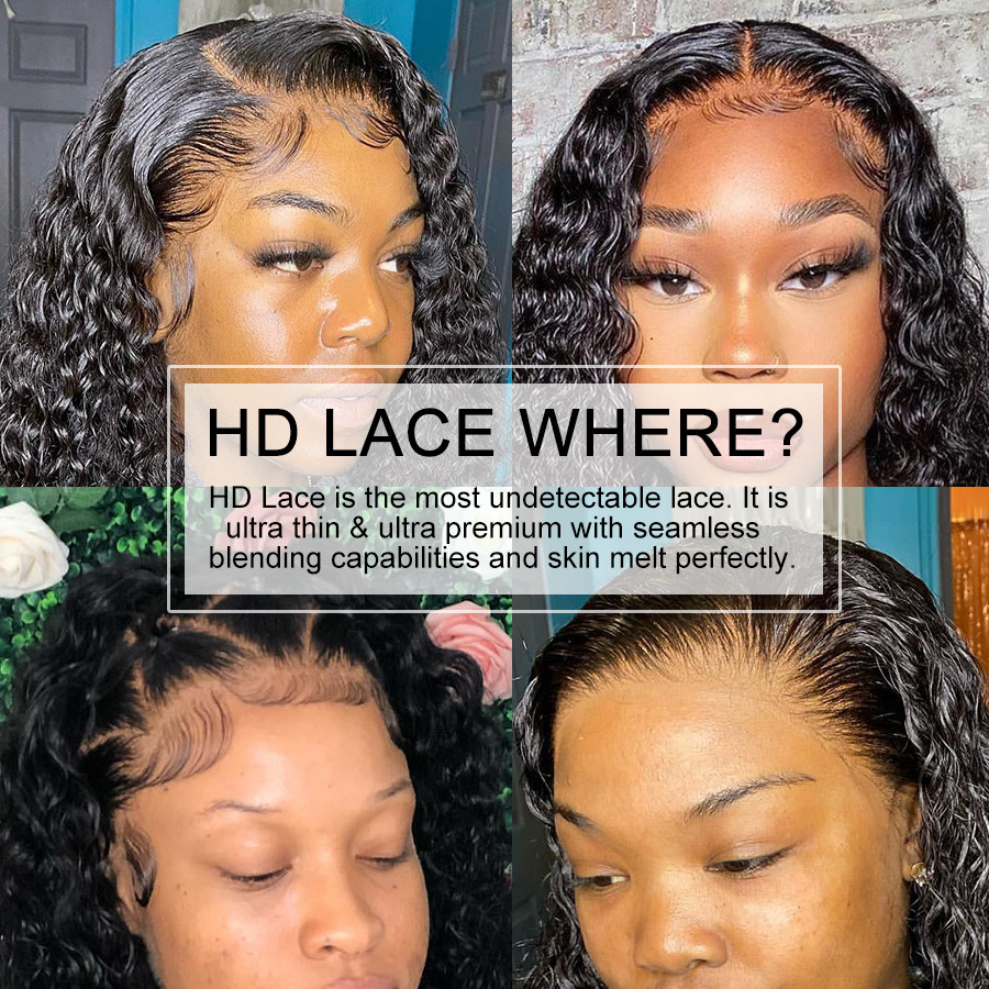 250% 13X4 HD Transparent Lace  - Hd Lace Frontal Wig Human Hair Pre Plucked recension och pris