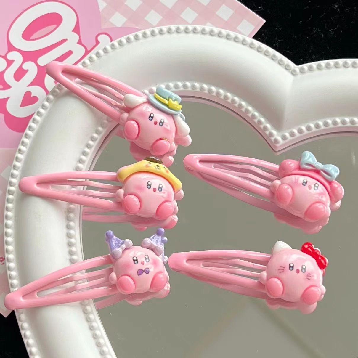 1~10pcs Cute Kirby BB Hair Cli - Hair Bundles recension och pris