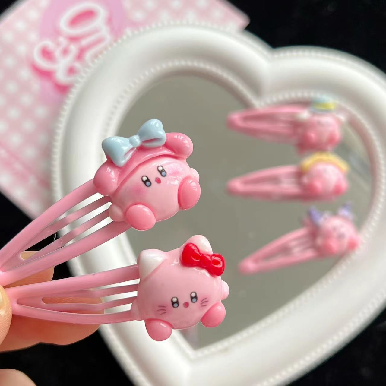 1~10pcs Cute Kirby BB Hair Cli - Hair Bundles recension och pris
