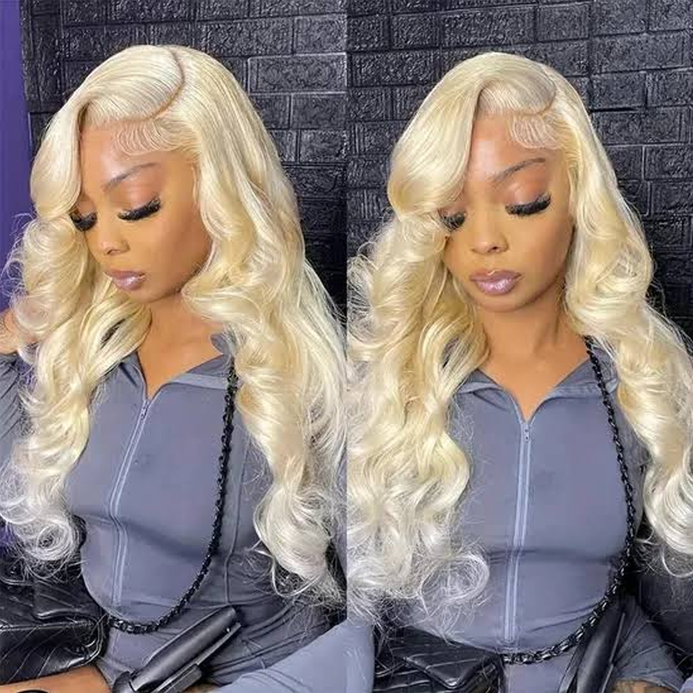 613 Honey Blonde Color 13x6 Tr - 613 Blonde Body Wave Lace Front Wig recension och pris