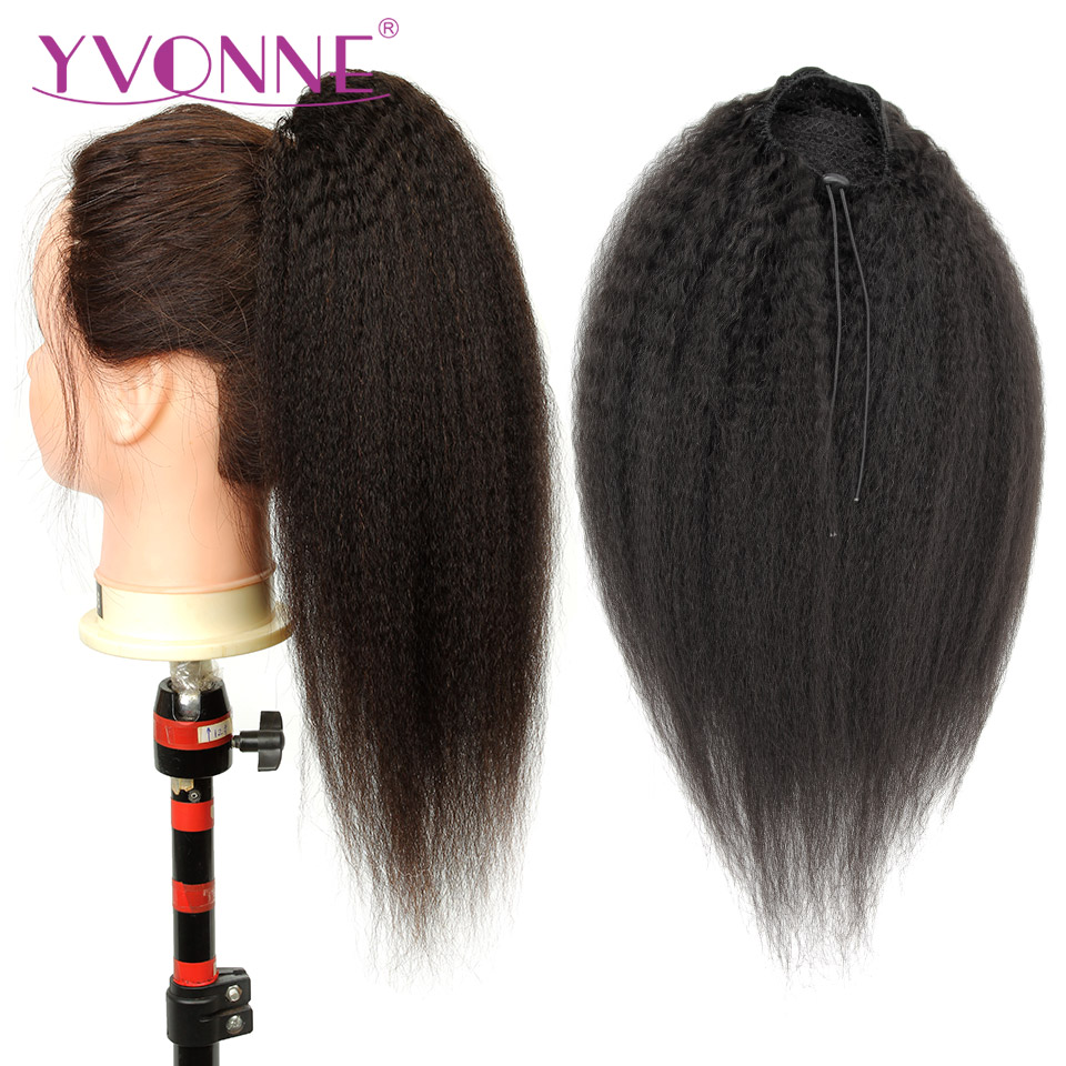 [Yvonne] Kinky Straight Drawst - Seamless Clip In Hair Extensions Human Hair recension och pris