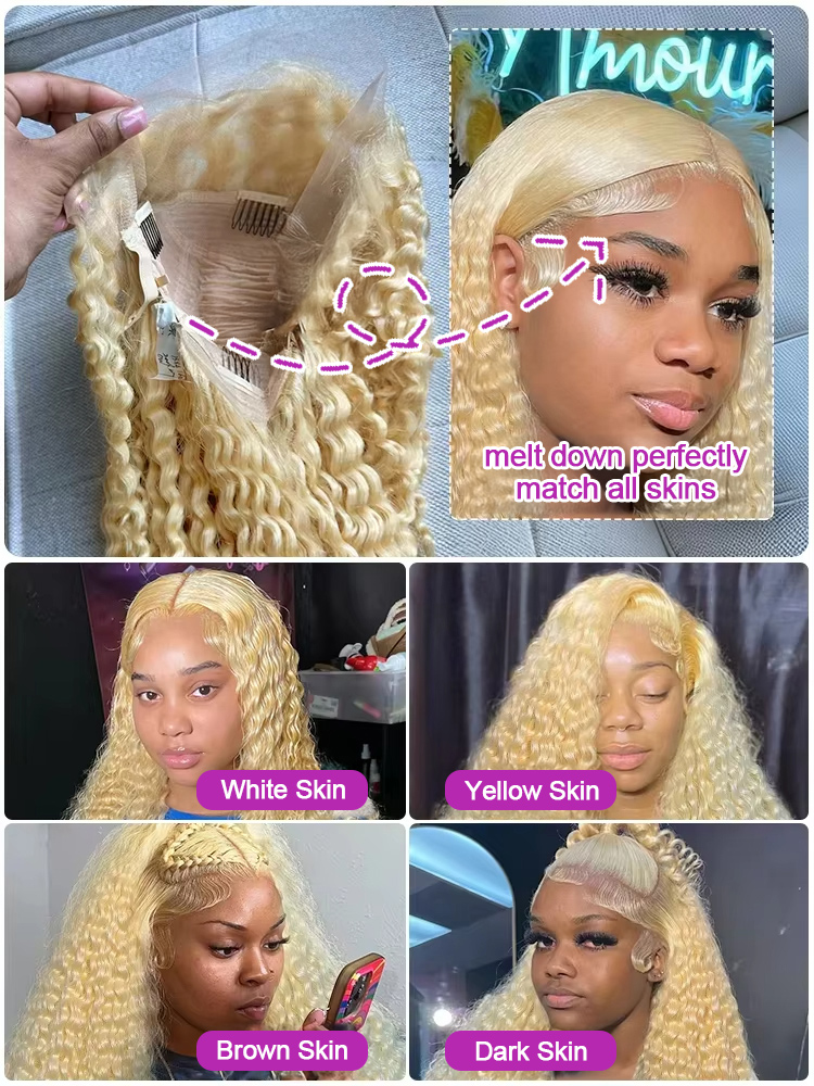 30 40 Inch Deep Wave 13x6 HD L - Water Wave Bulk Human Hair For Braiding recension och pris