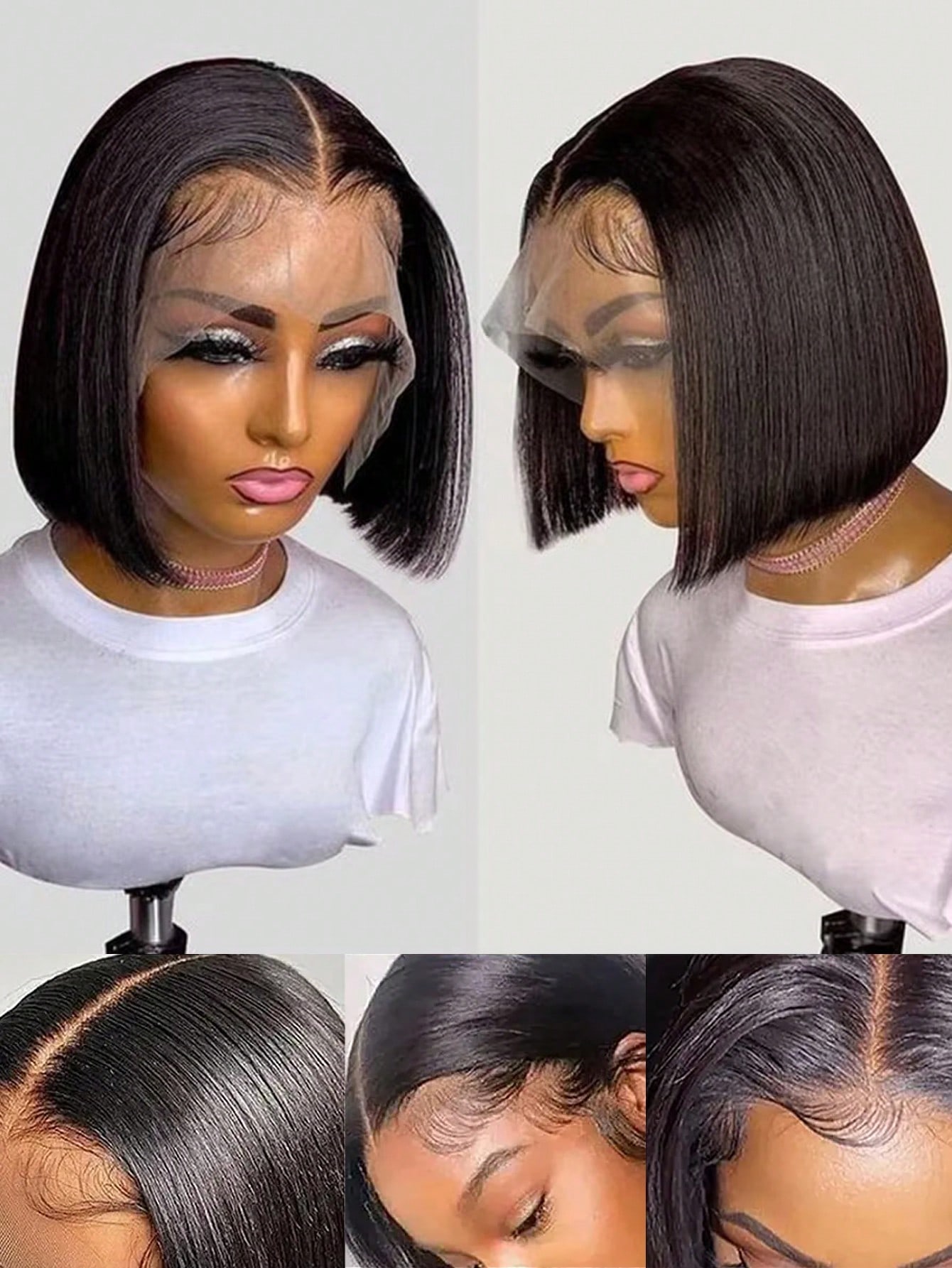 Gowik 250% Density 13x4 Lace F - Pre Parted 13X4 Lace Front Bob Wig recension och pris