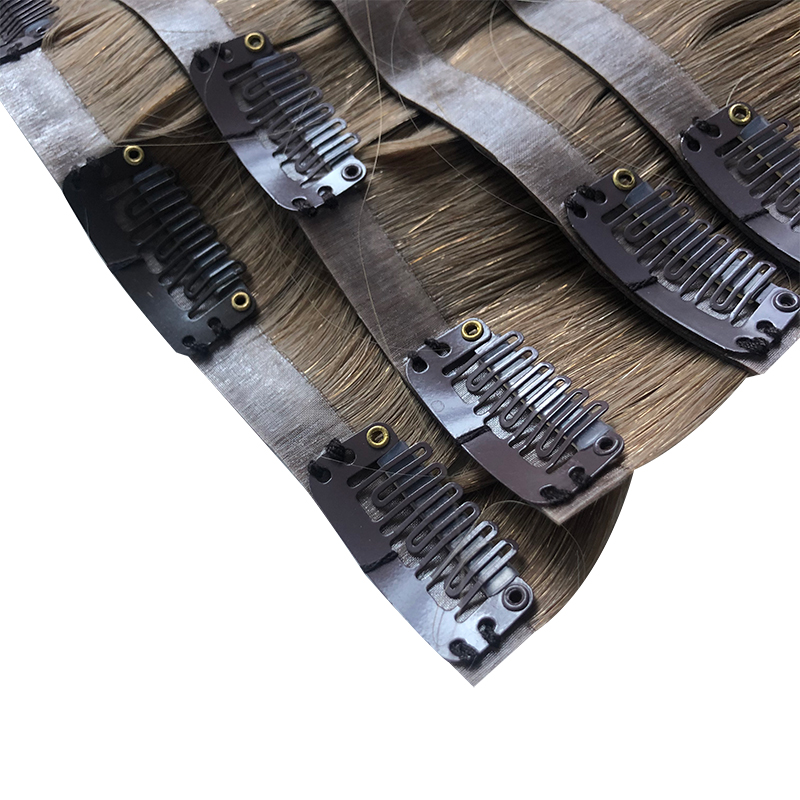 Straight Invisible PU Clip In  - Seamless Clip In Hair Extensions Human Hair recension och pris