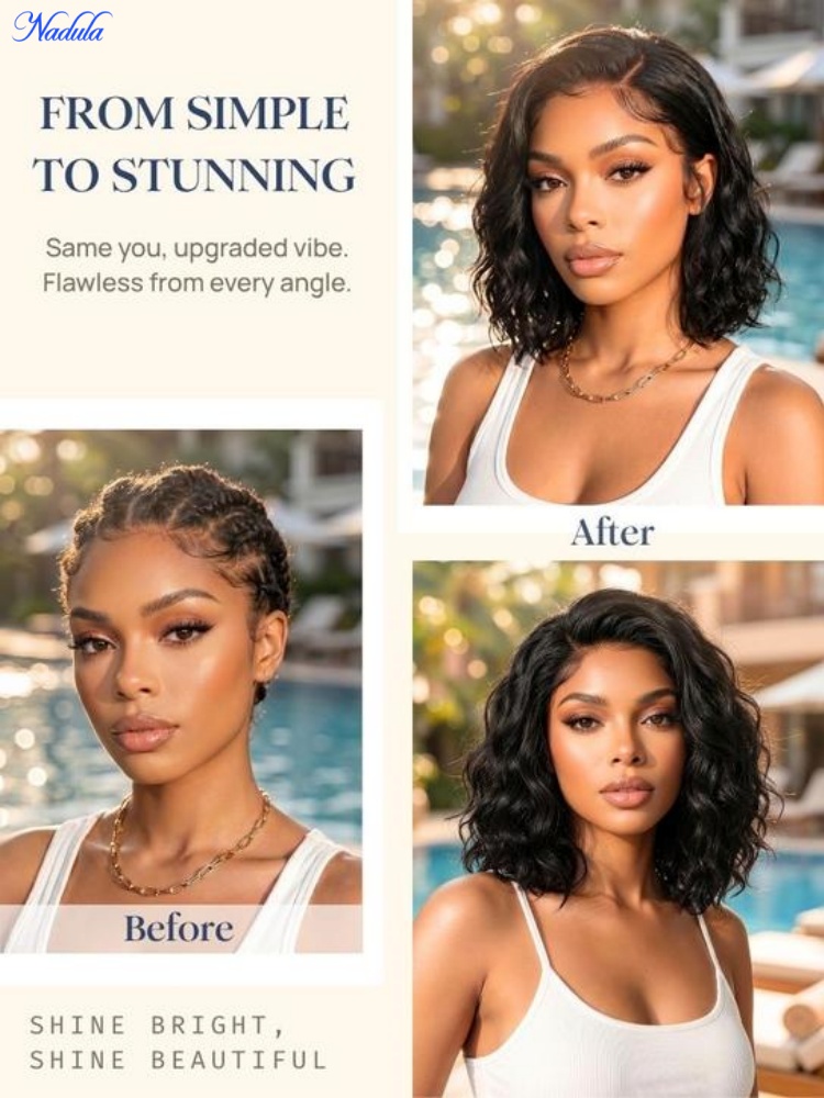 Nadula 13x4 Lace Frontal BOB W - Pre Parted 13X4 Lace Front Bob Wig recension och pris