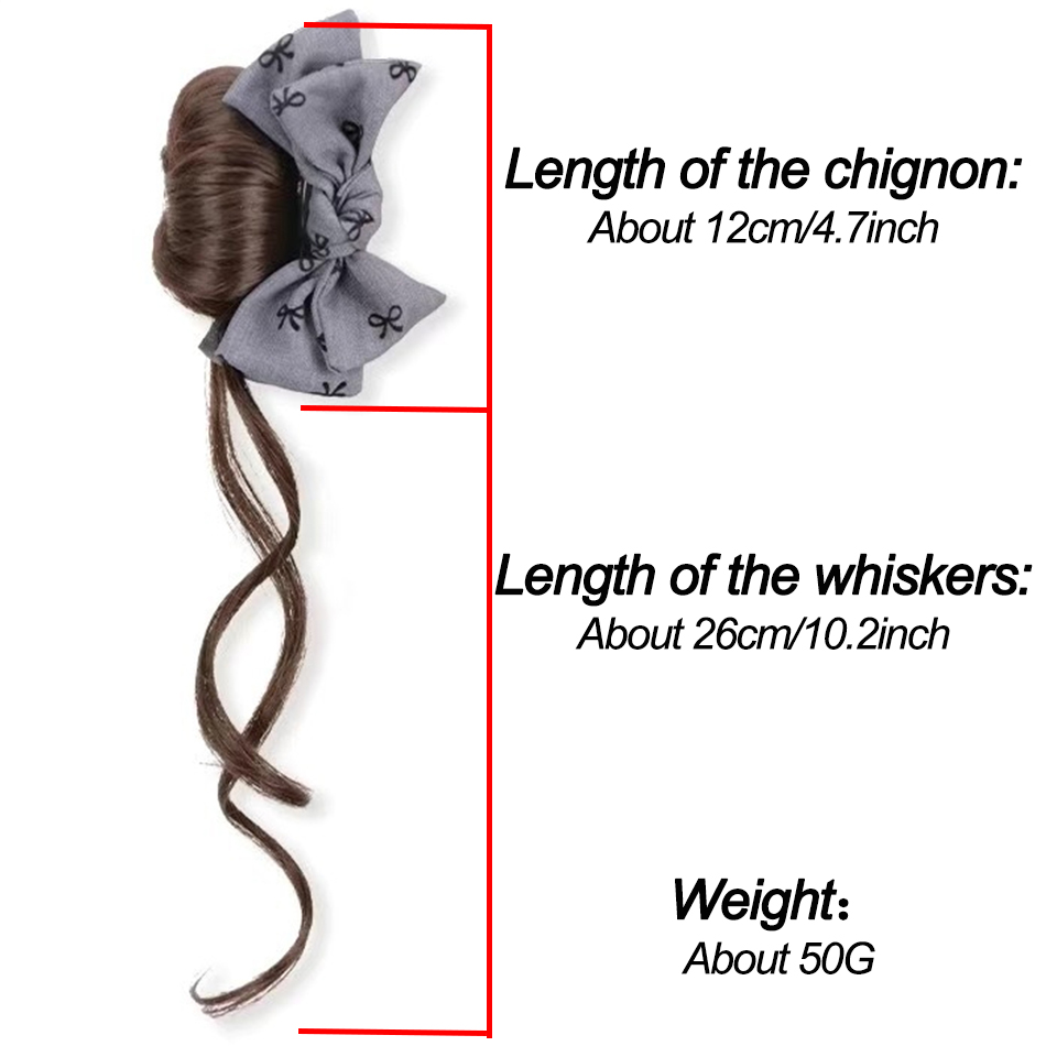 Synthetic Hair Bun Hair Extens - Claw Clip Messy Bun Hair Piece recension och pris