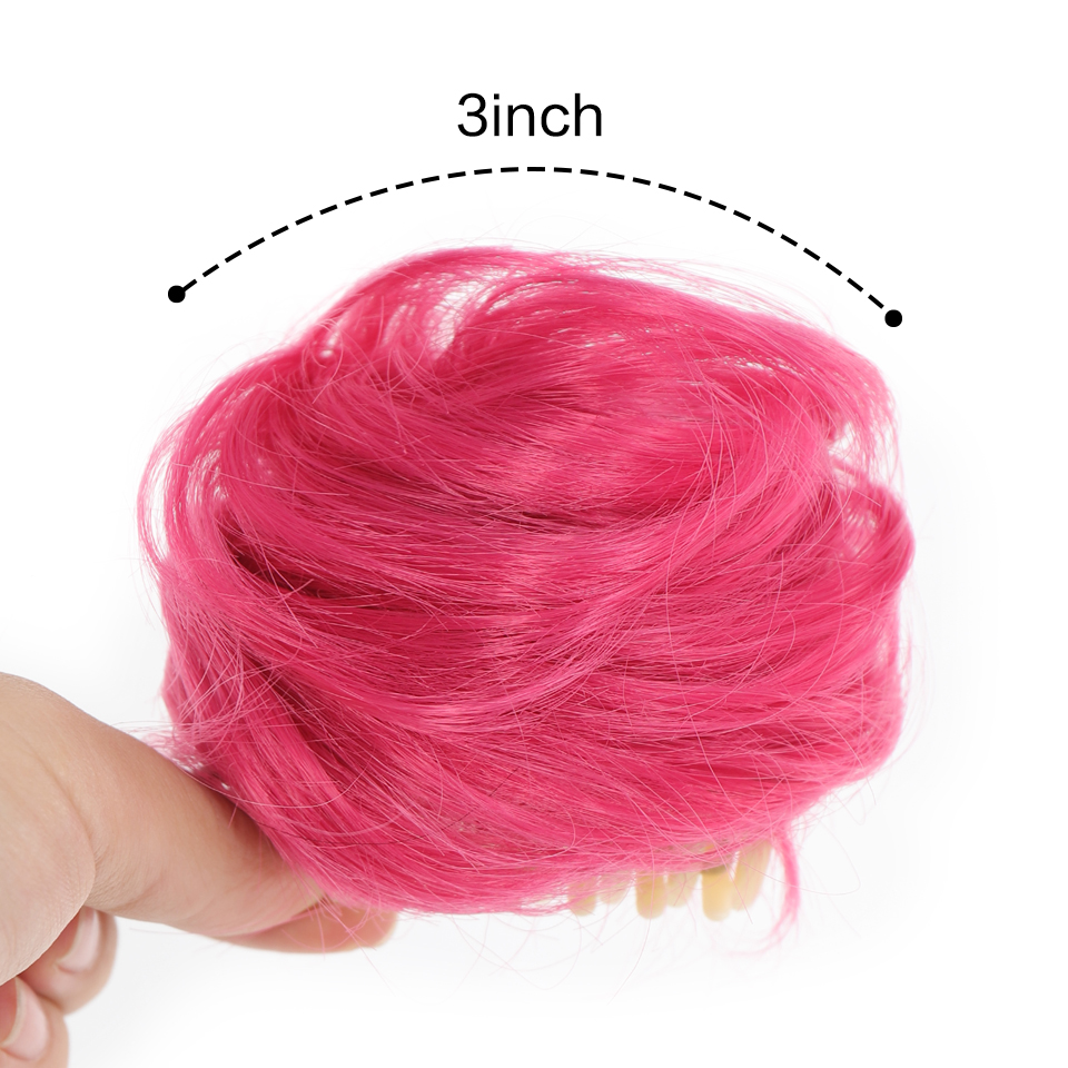 Synthetic Space Bun Mini Claw  - Claw Clip Messy Bun Hair Piece recension och pris