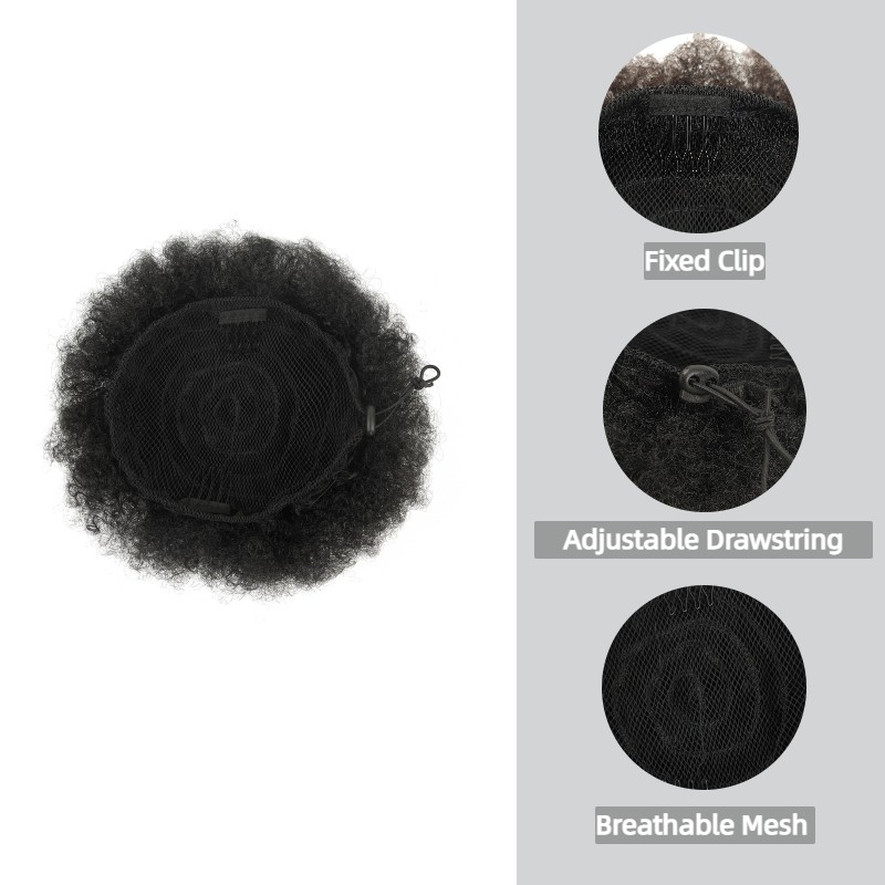 Afro Puff Drawstring Ponytail  - Drawstring Afro Curly Puff Ponytail recension och pris