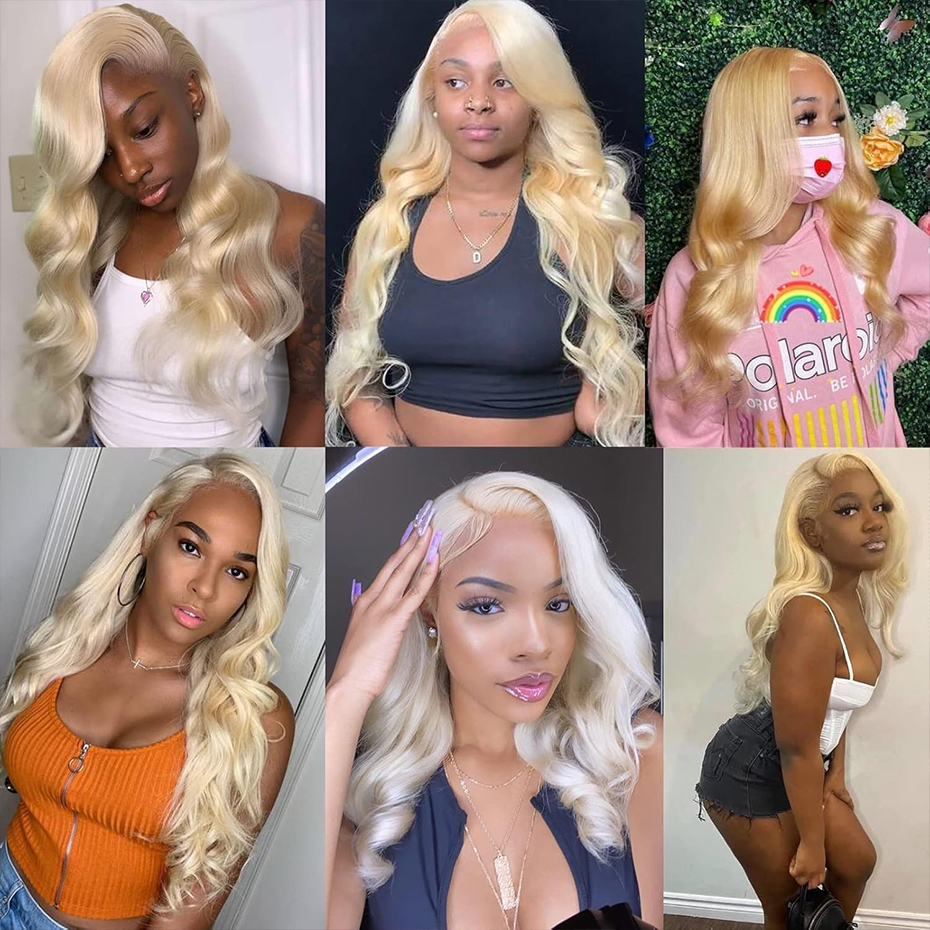 13x6 Hd Lace Frontal Wig 613 H - 613 Blonde Body Wave Lace Front Wig recension och pris
