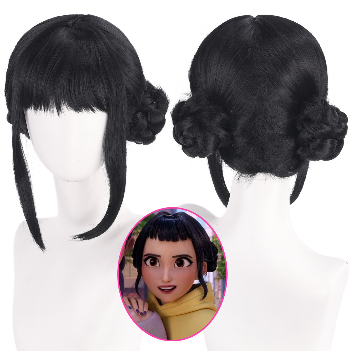 Zoey Cosplay Wig 33cm Black Ha - Synthetic Braided Wigs For Black Women recension och pris