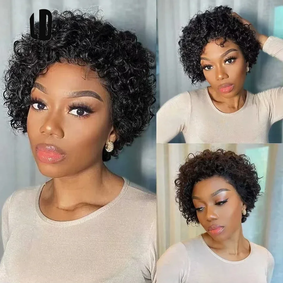Pixie Cut Wig 99J Color Lace W - Short Pixie Cut Wig Human Hair Cheap recension och pris