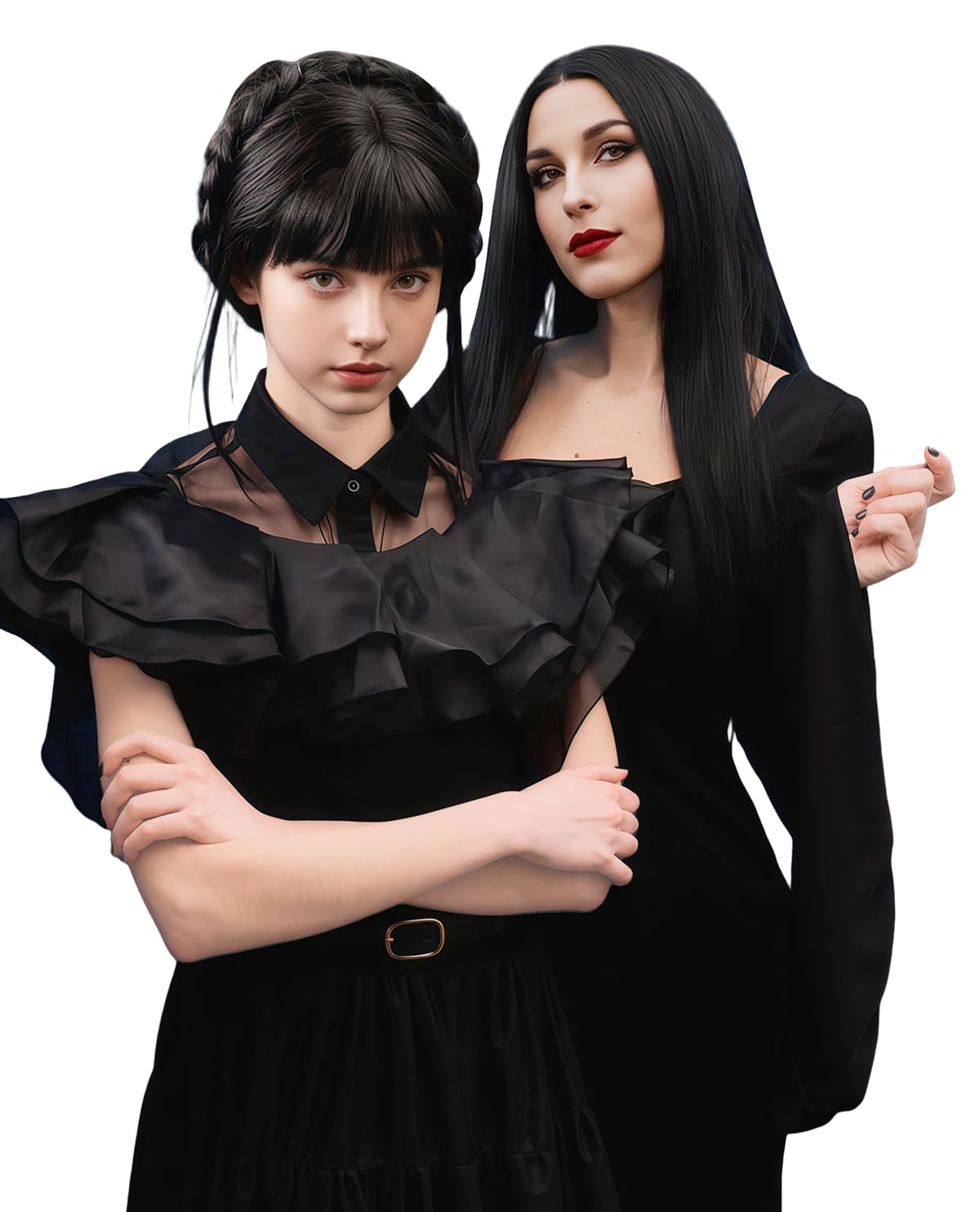 Synthetic Long Black Wig for W - Synthetic Braided Wigs For Black Women recension och pris