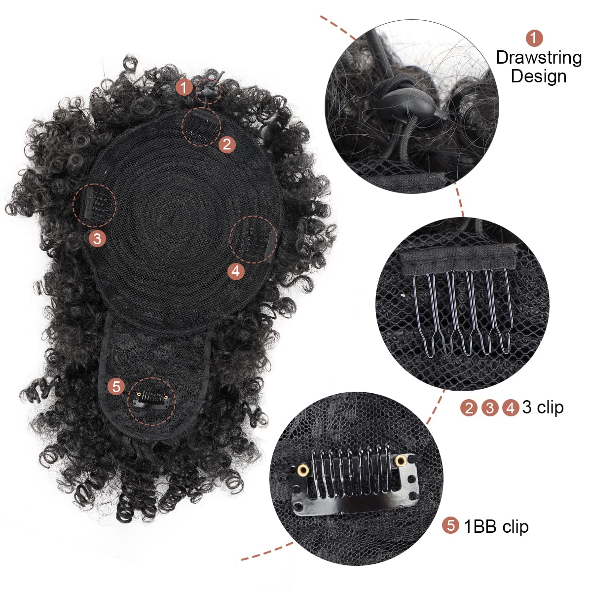Afro Puff Synthetic Drawstring - Drawstring Afro Curly Puff Ponytail recension och pris