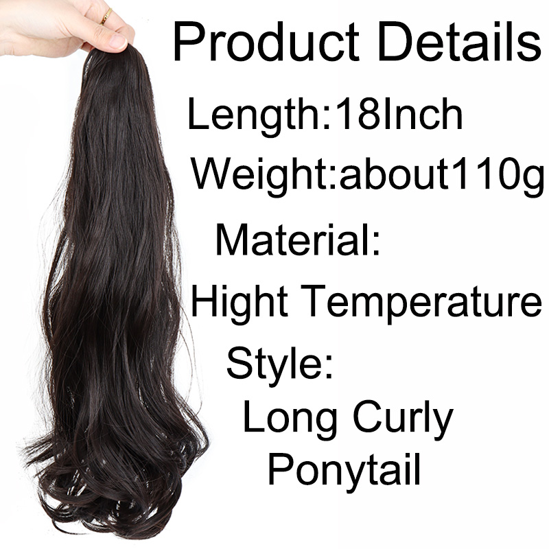 Synthetic Long Curly Ponytail  - Synthetic Braided Wigs For Black Women recension och pris
