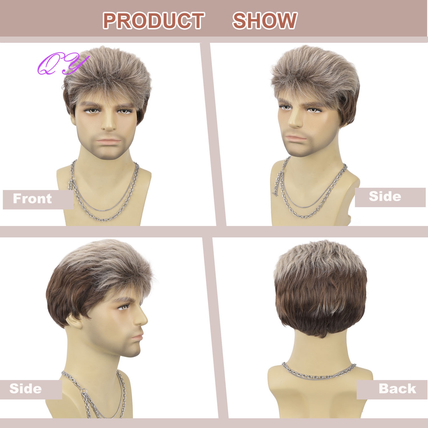 Synthetic Short Brown Flaxen M - Synthetic Wigs recension och pris