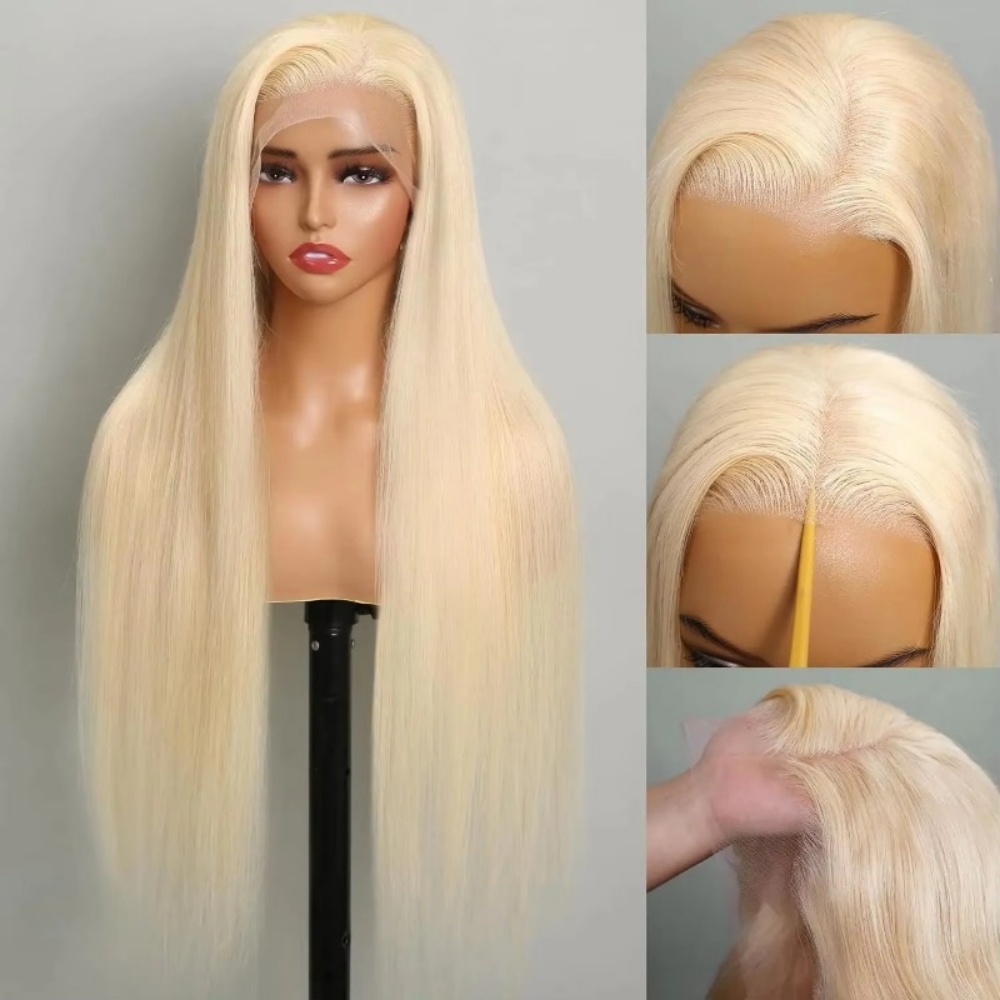 613 Blonde Human Hair Wig HD L - Hd Lace Frontal Wig Human Hair Pre Plucked recension och pris