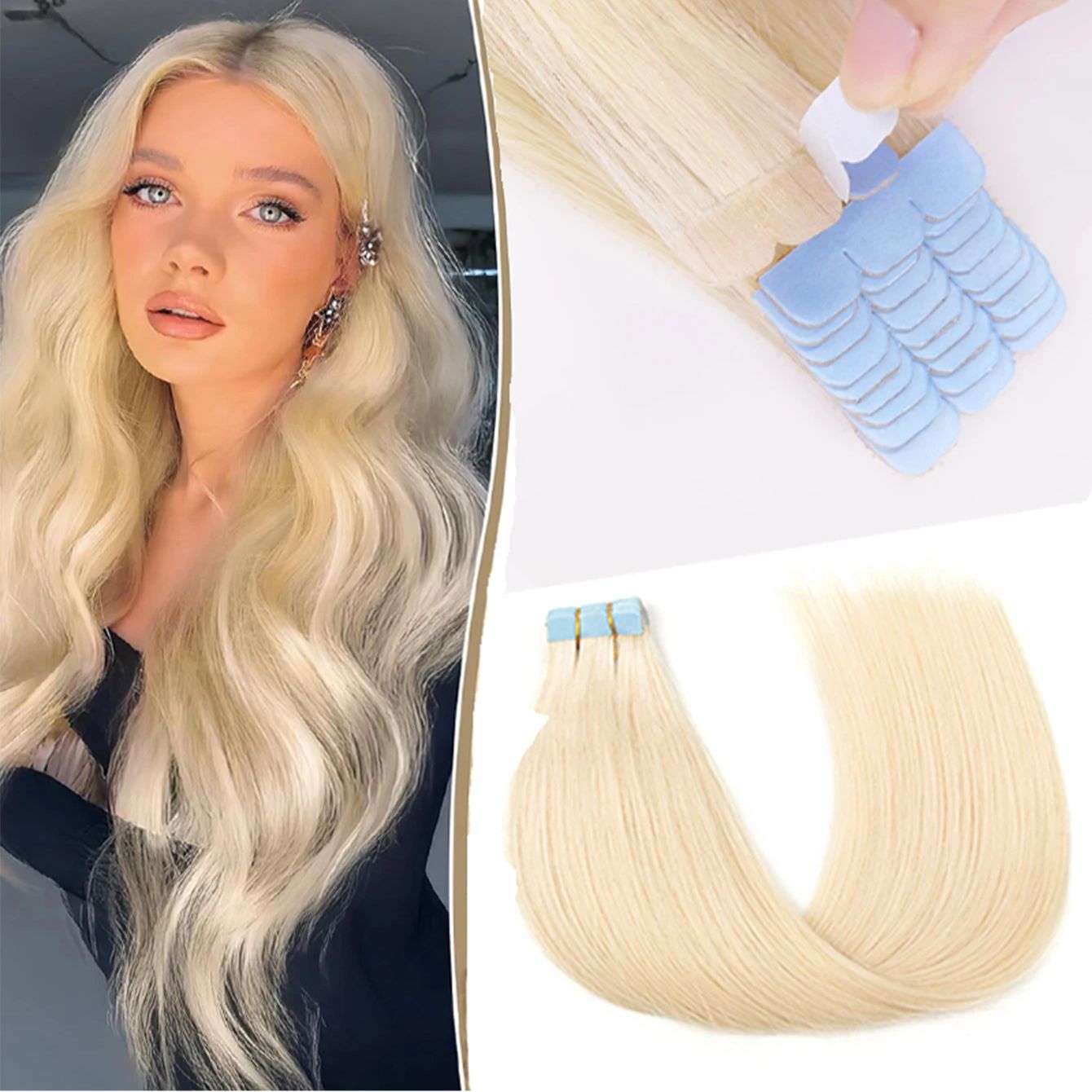 Mini Tape Hair Extensions 12-2 - Invisible Tape In Extensions Real Hair recension och pris