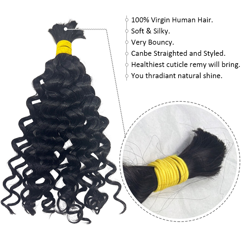 Water Wave Bulk Human Hair For - Water Wave Bulk Human Hair For Braiding recension och pris