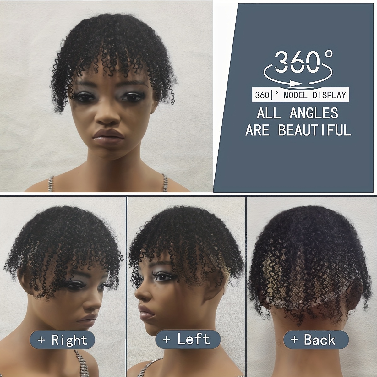 Hair Clip with Bangs-Topper Ha - Hair Bundles recension och pris