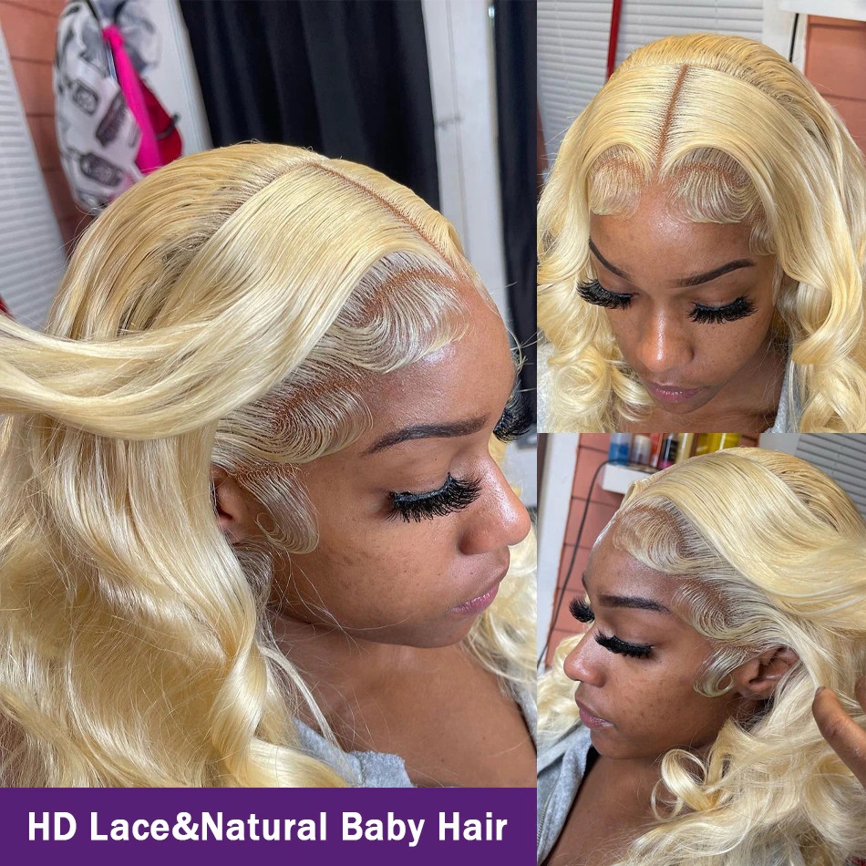613 Lace Front Wigs Brazilian  - 613 Blonde Body Wave Lace Front Wig recension och pris
