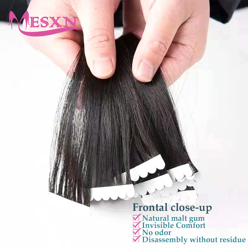 Mini Straight Tape In Human Ha - Invisible Tape In Extensions Real Hair recension och pris