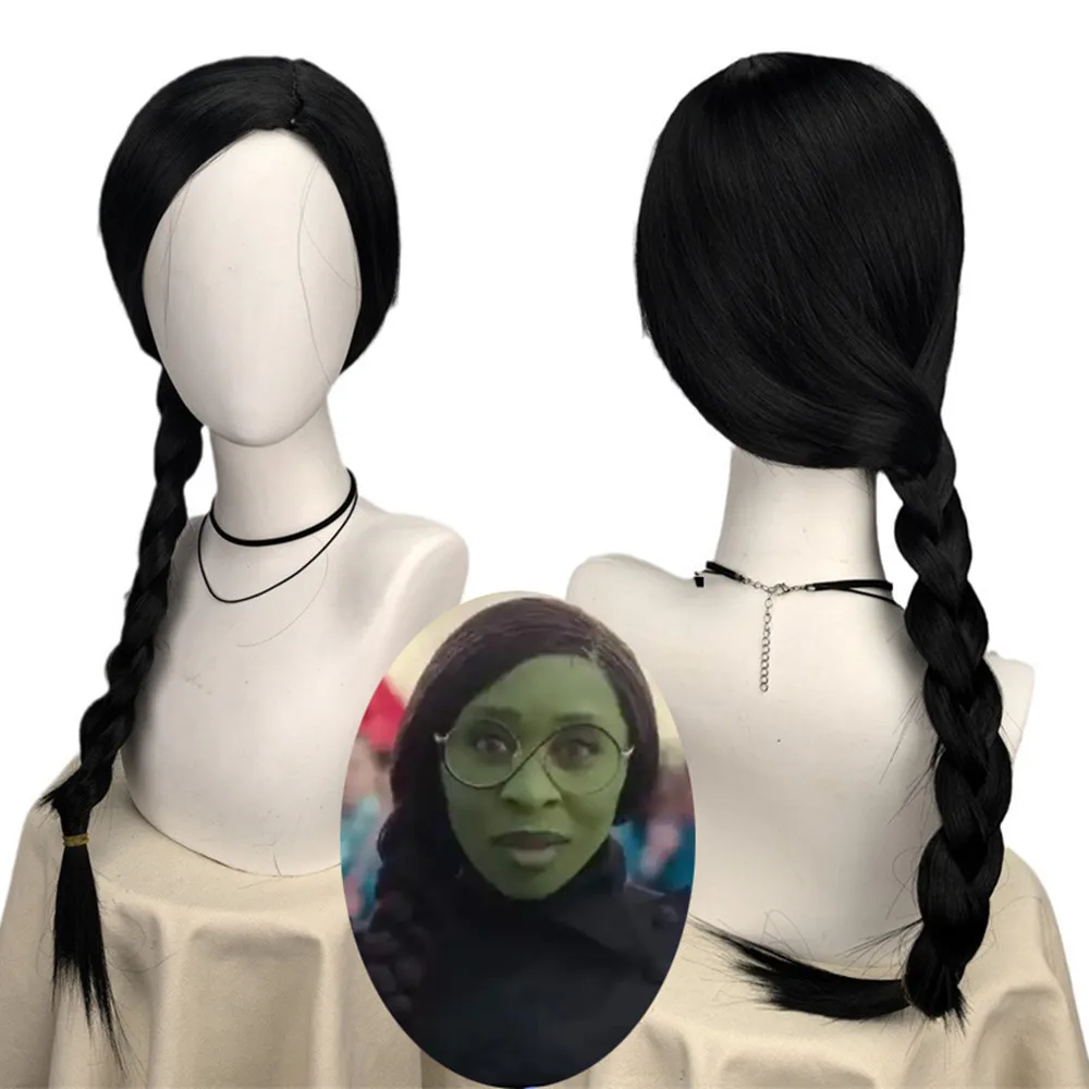 Wicked Elphaba Wigs for Women  - Synthetic Braided Wigs For Black Women recension och pris