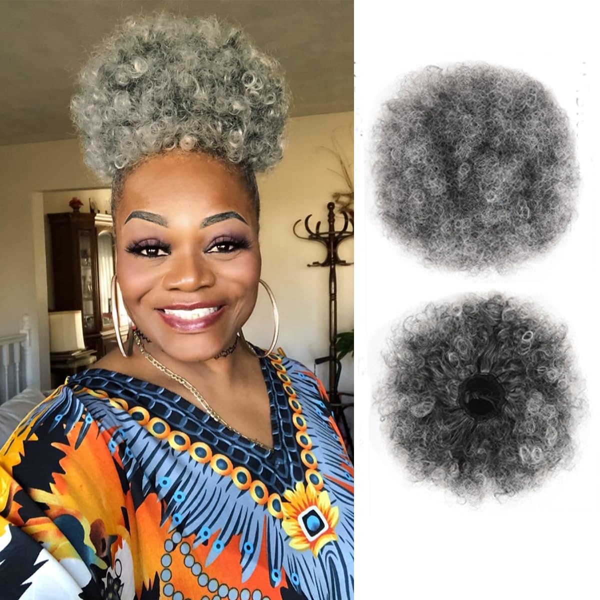 Afro Puff Drawstring Ponytail, - Drawstring Afro Curly Puff Ponytail recension och pris