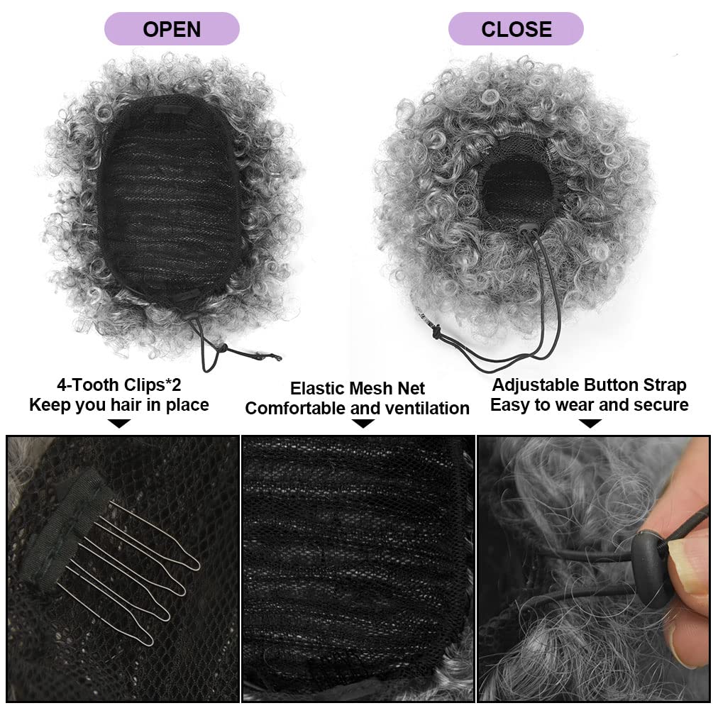 Afro Puff Drawstring Ponytail, - Drawstring Afro Curly Puff Ponytail recension och pris