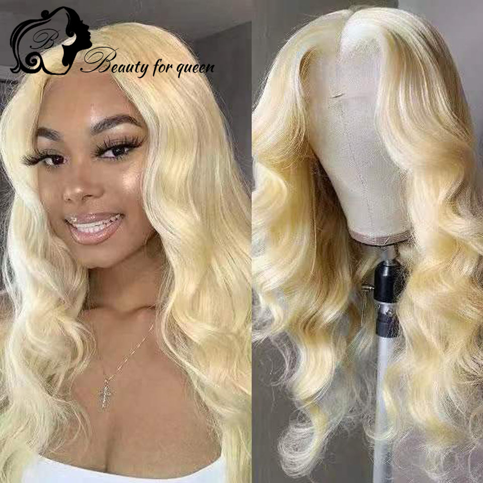 2026 Colored 613 Blonde Plucke - 613 Blonde Body Wave Lace Front Wig recension och pris