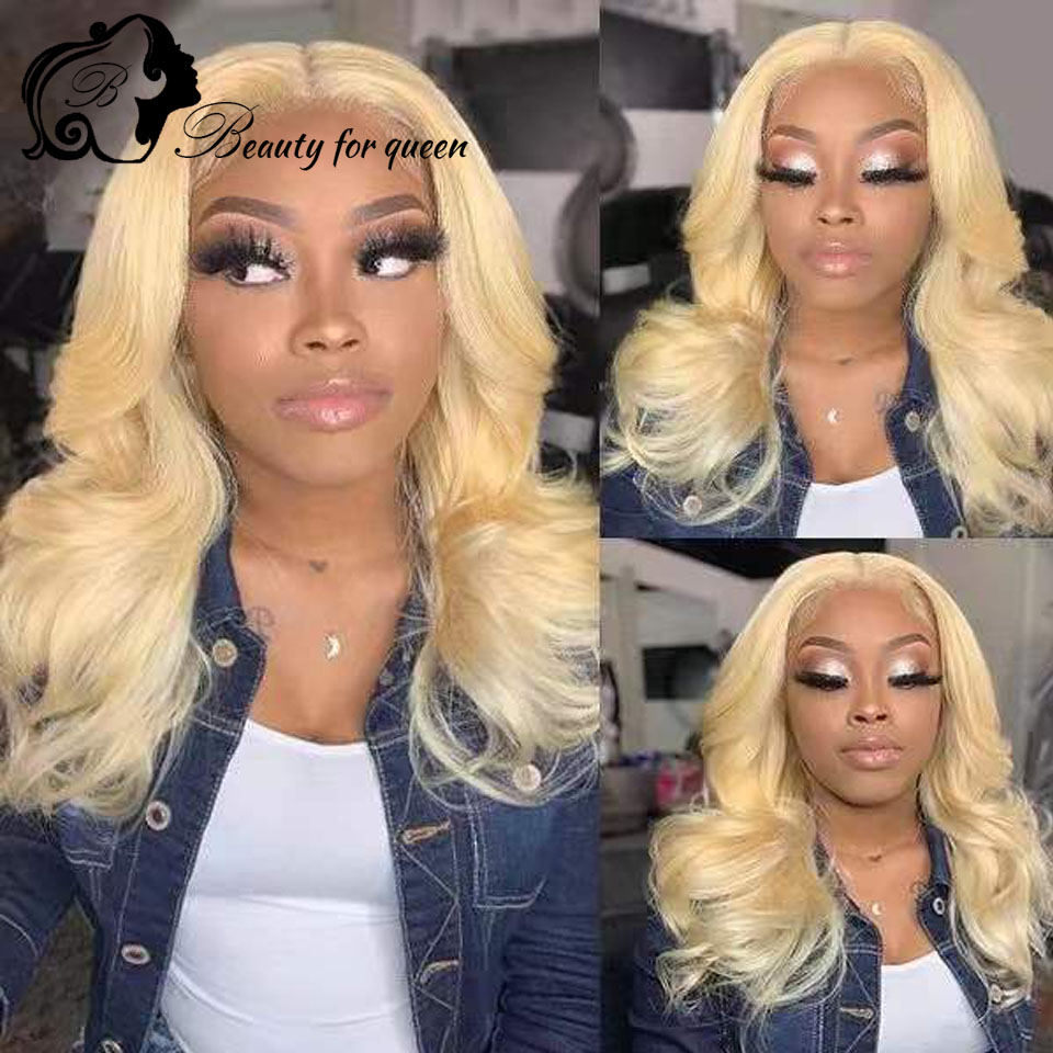2026 Colored 613 Blonde Plucke - 613 Blonde Body Wave Lace Front Wig recension och pris
