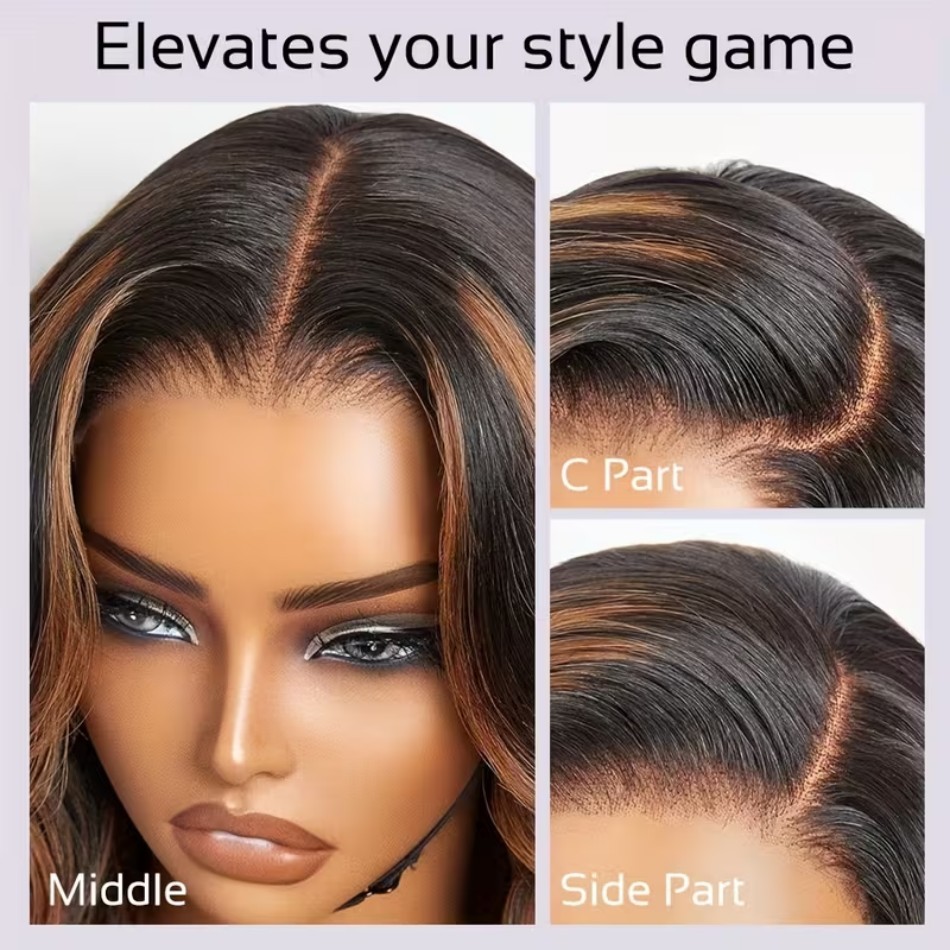 Body Wave Lace Front Wig Highl - Hd Lace Frontal Wig Human Hair Pre Plucked recension och pris