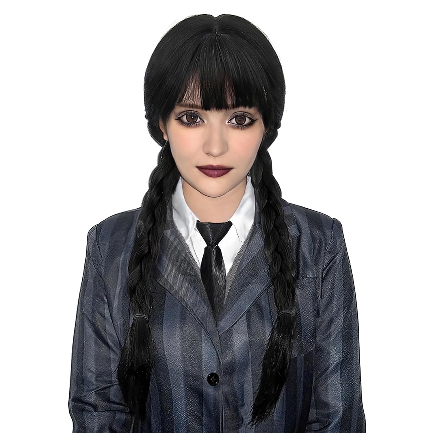 Long Black Braided Wig Widnesd - Synthetic Braided Wigs For Black Women recension och pris